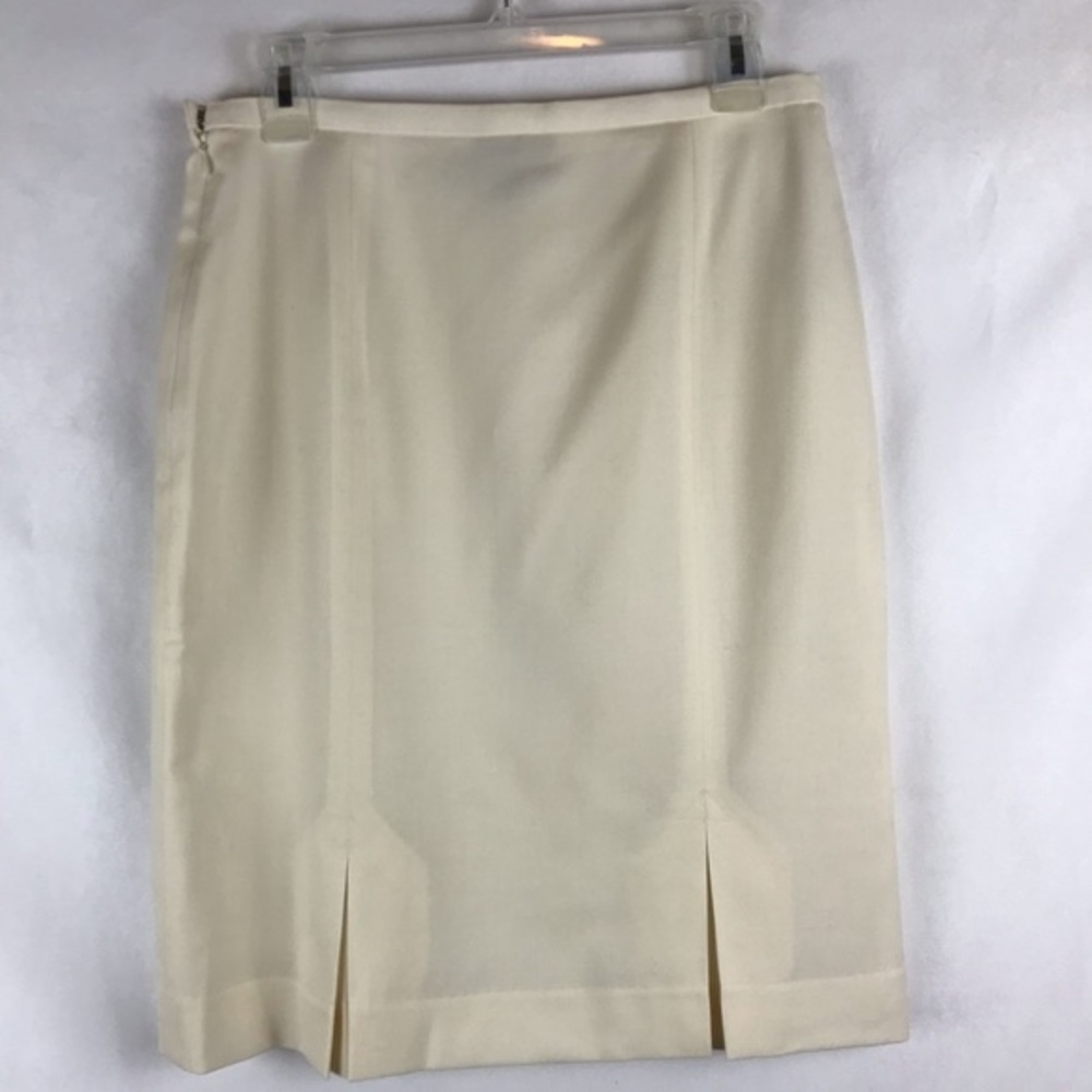 Pendleton Lined Wool Skirt Winter White Size 6p - image 2